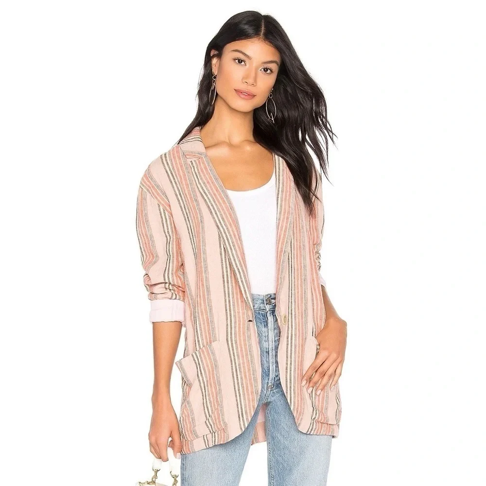 NWT Free People Simply Stripe Blazer